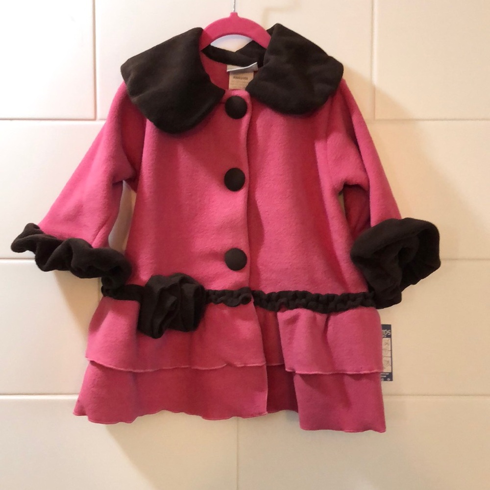 NWT Cork's Kids pink felted hat and coat